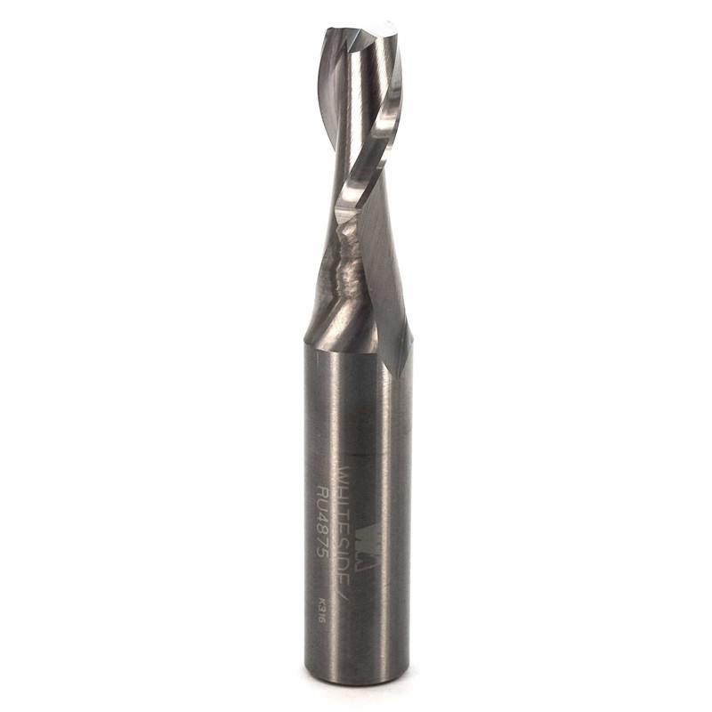 Upcut Spiral Router Bit - 1/2" SH - Flutes:Double Flute - Diameter:3/8" - Cutting Length:3/4"